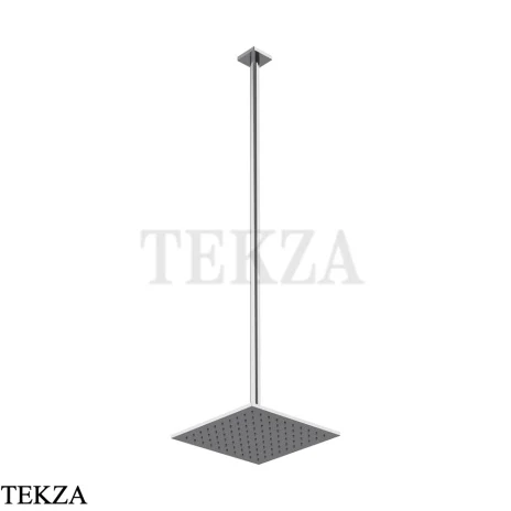 Gessi RILIEVO Потолочная душевая лейка с кронштейном под размер 59159-031, Хром глянец