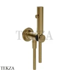 Gessi INCISO SHOWER Гигиенический душ с держателем и выводом для шланга 58153-726, Warm Bronze Br.