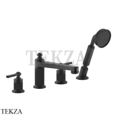 Gessi VENTI20 Смеситель на борт ванны, с гарнитуром 65045-299, Black XL