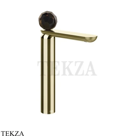 Gessi Perle Смеситель для раковины высокий, без гарнитура 74204-710, шампань глянец