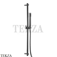 FIMA Carlo Frattini WELLNESS Душевая штанга, ручной душ латунь F2150CN, Black chrome