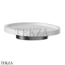 Newform X-Steel 316 Мыльница настольная, композит 73250X.59.064, PVD Brushed gun metal