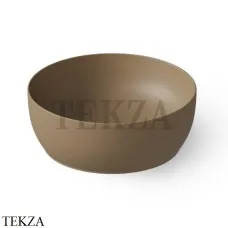 Dea Design Washbasins Раковина настольная круглая Solid Surface DD9093 400 2, Light Camel №2