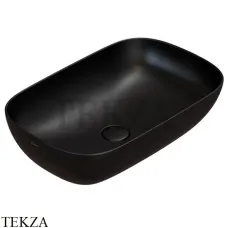 GLOBO T-EDGE Раковина накладная B6R60AR, без перелива, черный матовый