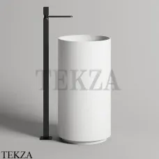 SALINI ARMONIA 01 Раковина свободностоящая из литого камня S-Stone, слив в пол 130111SM, белый матовый