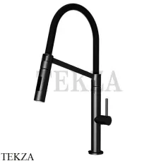 FIMA Carlo Frattini Смеситель для кухни с лейкой Flexi 2 F7047/2NS, черный матовый