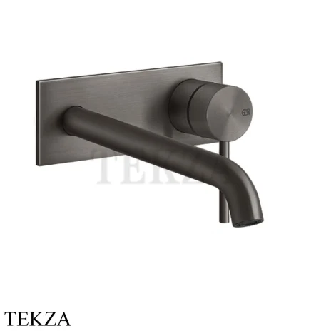 Gessi 316 FLESSA Смеситель для раковины, внешняя часть, 17-20 см 54090-707, Black Metal Brushed PVD