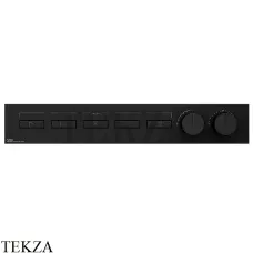 Gessi HI-FI Термостатический смеситель на 5 потоков, внешняя часть 63018-299, Black XL