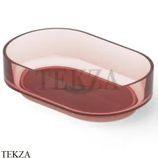 Dea Design Washbasins Раковина настольная овальная Glasstech DD9097 560 R5, Pomegranate R5 Dea Design Washbasins Раковина настольная овальная Glasstech DD9097 560 R5, Pomegranate R5