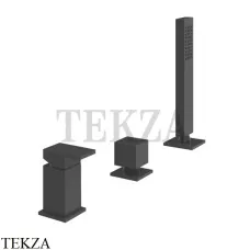 Gessi Rettangolo Смеситель для ванны без излива, 2 потока 20043-299, Black XL