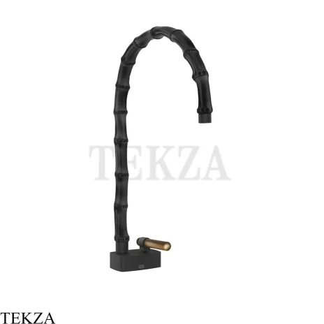 Gessi Jacqueline Смеситель для раковины высокий, без донного клапана 77403-299, черный матовый