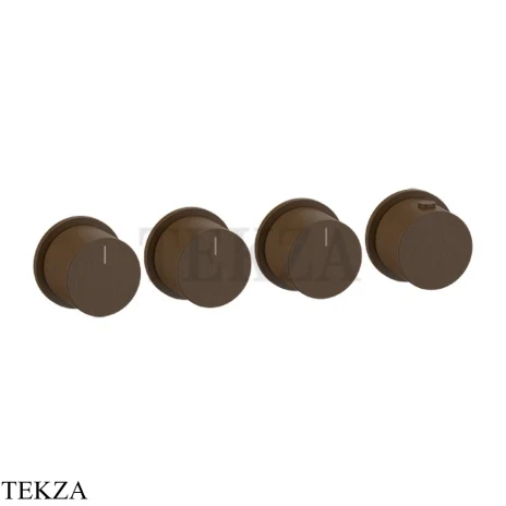 Gessi Habito Bath-shower Термостат на 3 потока, внешняя часть 63436-845, Dark Bronze