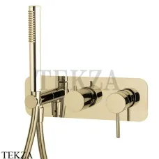 FIMA Carlo Frattini Spillo UP Смеситель для душа, 2 потока, с гарнитуром, F3049WX2HL, Champagne