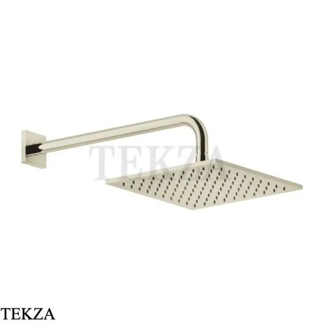 Gessi RILIEVO Верхняя душевая лейка с кронштейном 59158-720, Nickel PVD