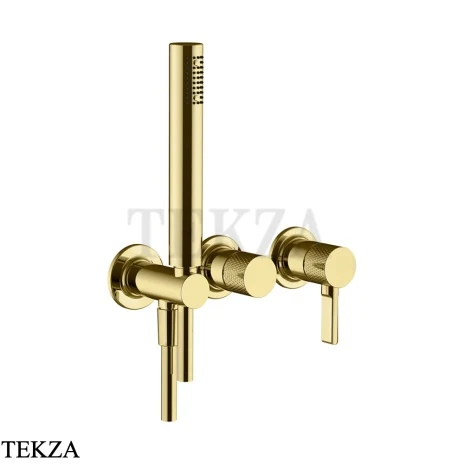 Gessi INCISO SHOWER Смеситель для душа с гарнитуром 58345-246, Gold PVD