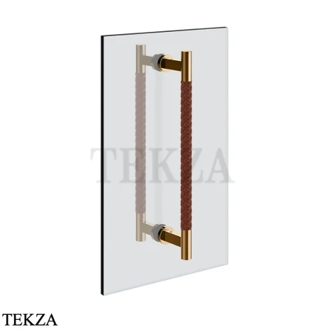 Gessi Pelle Tresse Полотенцедержатель для крепления на стекло, 45 см 78732-430, Red Cherry/ Warm Bronze PVD
