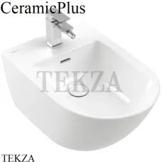 Villeroy & Boch SUBWAY 3.0 Биде подвесное, 1 отверстие под смеситель 447000R1, белый глянец, CeramicPlus