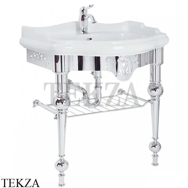 Migliore Bella Консоль напольная металлическая без раковины 20707, хром глянец