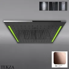 Gessi COLOUR Накладная душевая панель 500х500, 4 функции 57977-030, Copper глянец