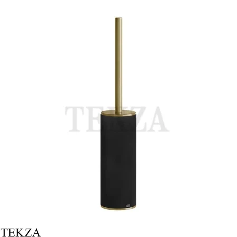 Gessi 316 ACCESSORIES Ёршик напольный, композит черный 54744-727, Brushed Brass PVD