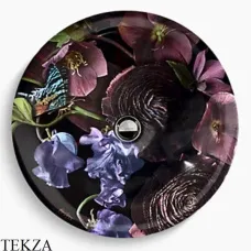 Kohler Dutchmaster Midnight Floral Carillon® Round Раковина встраиваемая сверху K-30333-DM2-0, белый глянец
