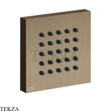 Gessi Rettangolo shower BODY JETS Боковая форсунка 32973-761, Coffee Bronze Brushed PVD