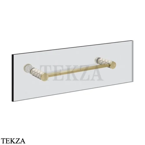 Gessi Pelle Tresse Полотенцедержатель для крепления на стекло, 30 см 78711-435, Crème/ Brass Br. PVD