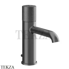 Gessi Habito CESELLO Смеситель для раковины, с донным клапаном 70401-707, Black Metal Brushed