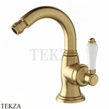 Nicolazzi Cinquanta Смеситель для биде с донным клапаном P.Mont Blanc, 3455OS76C, Brushed brass