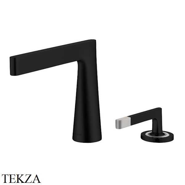 Boheme Duo Смеситель для раковины однорычажный, без гарнитура 161-B, Черный матовый