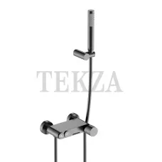 Boheme Stick Смеситель для ванны с изливом и гарнитуром Stick 123-GM.2 Gun Metall c ручкой TOUCH