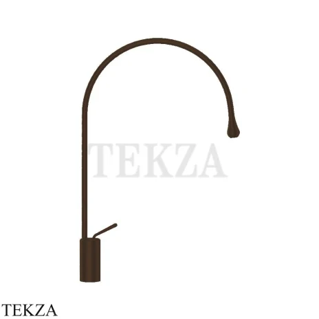 Gessi Goccia Смеситель для раковины высокий, без сливного гарнитура 33606-845, Dark Bronze