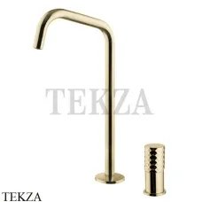 FIMA Carlo Frattini Spillo TECH X Смеситель для раковины, с донным клапаном F3271TNDXHL, Champagne