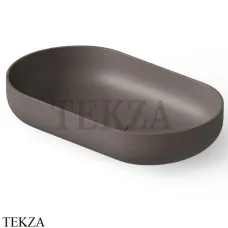 Dea Design Washbasins Раковина настольная овальная Solid Surface DD9104 580 6, Grey Brown №6