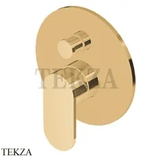 Zucchetti Octo Смеситель для душа на 2 потока, внешняя часть ZOC127.C41, brushed gold PVD