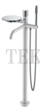 Boheme Stick Смеситель для ванны напольный, комплект Stick 129-WCR.2 White TOUCH Chrome