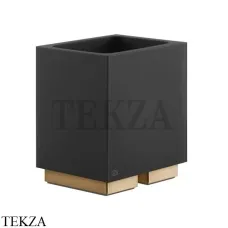 Gessi Rettangolo Стакан настольный, композит черный 20832-735, Warm Bronze PVD