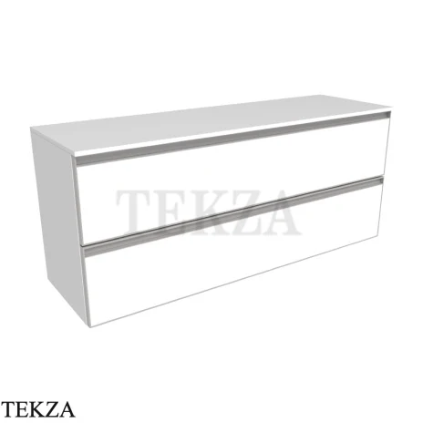 Flaminia Cubika тумба под раковину подвесная 120×37×50 см, 2 ящика, белый матовый