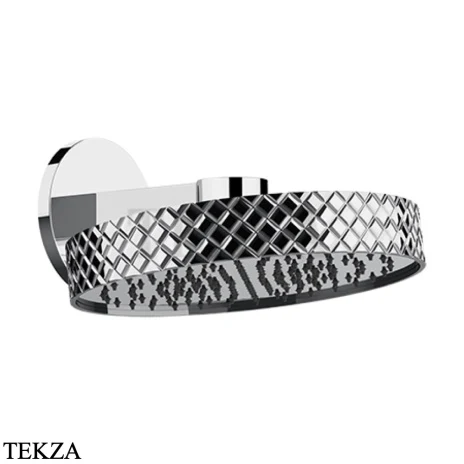 Gessi Pelle Tresse Верхняя лейка с кронштейном D30,5 см, 78148-031, Хром глянец