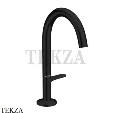 Axor ONE Смеситель для раковины Select 170, гарнитур Push‑Open 48020670, черный матовый