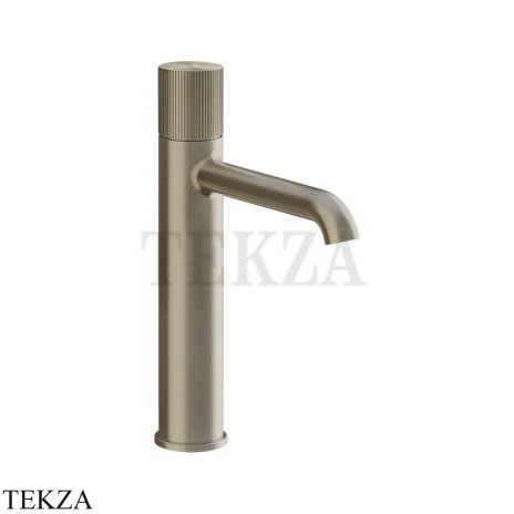 Gessi Habito RIGATO Смеситель для раковины средний, без донного клапана 70506-149, Finox Brushed Nickel