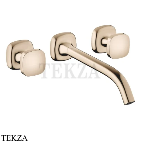 Dornbracht COYA Смеситель для раковины на 3 отв. 241, внешняя часть 36717404-47, Champagne (22kt Gold)