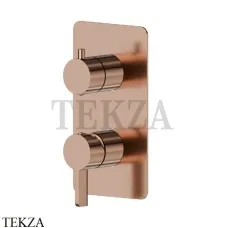 Newform Blink Chic Смеситель для душа 2 потока, внешняя часть 71076E.58.061, PVD Copper Bronze Newform Blink Chic Смеситель для душа 2 потока, внешняя часть 71076E.58.061, PVD Copper Bronze