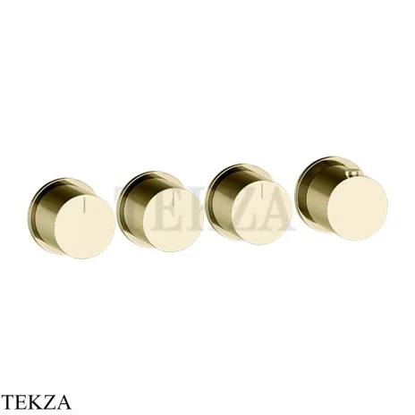 Gessi Habito Bath-shower Термостат на 3 потока, внешняя часть 63436-710, Brass PVD