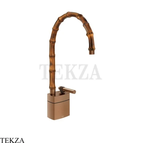 Gessi Jacqueline Смеситель для раковины средний, без донного клапана 77029-708, медь Brushed
