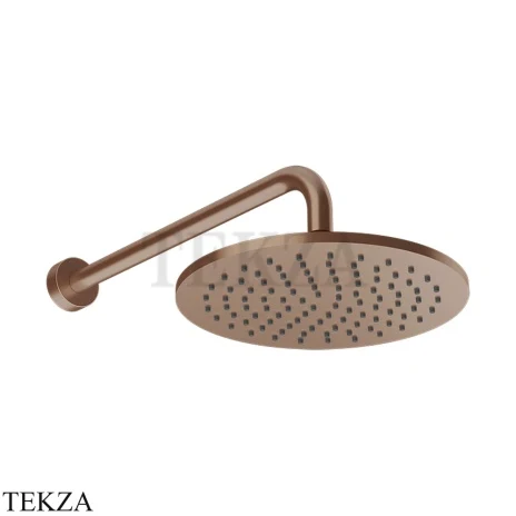 Gessi Origini MATERIC Верхний душ настенный, поворотный 66148-708, Copper Brushed PVD