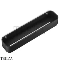 Decor Walther Stone Black DCT45 Настенная душевая полочка-контейнер 0973964, черный матовый-хром глянец