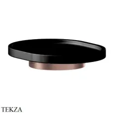 Newform X-Steel 316 Мыльница подвесная с держателем, композит 73251X.59.067, PVD Brushed copper bronze