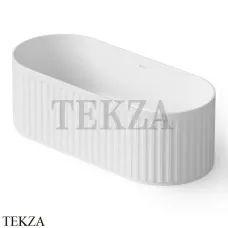 Dea Design Stripes Ванна отдельностоящая овальная 170x72 Solid Surface DD8804 1700 18, White №18