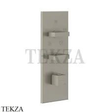 Gessi Rettangolo Wellness Термостат на 5 выходов, внешняя часть 43032-149, Finox Brushed Nickel